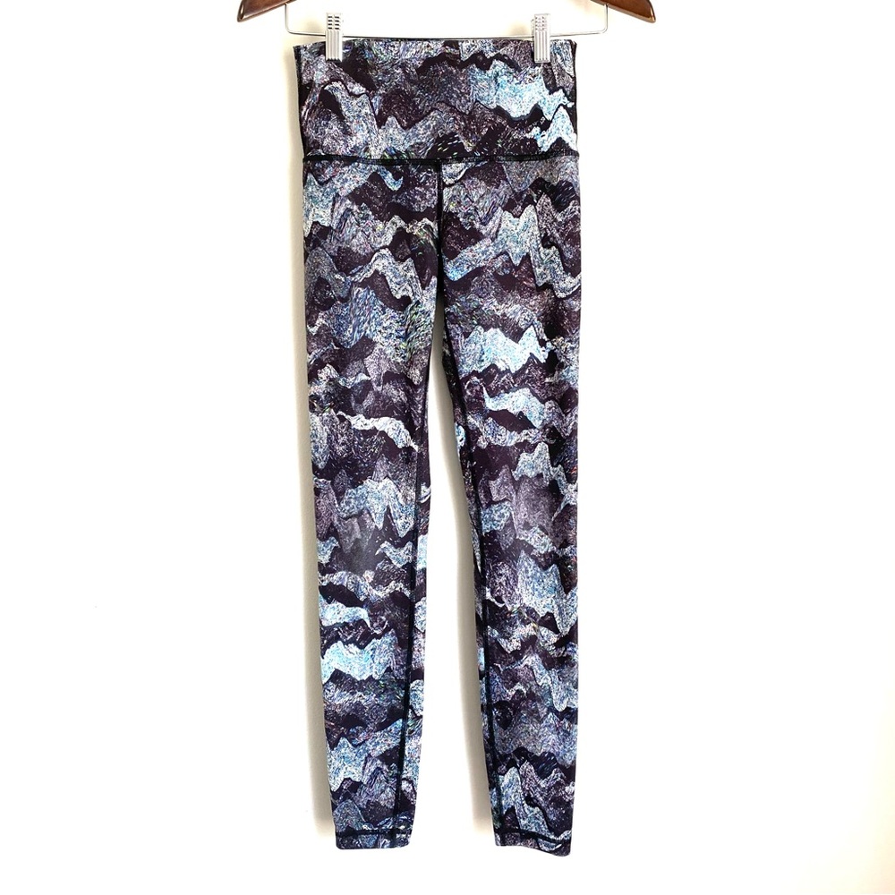 IVIVVA Girls 12 Black Multi Colored Patterned High Rise Full Length Legging UU17